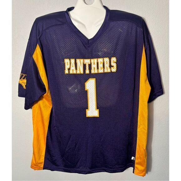 Unisex Northern Iowa UNI Panthers #1 Football Jersey Russell Size 2XL XXL - Picture 2 of 7